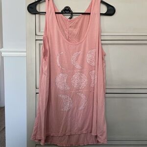 Women's Pink Moon Phase Tank Top